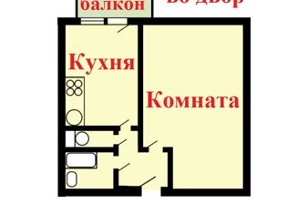 Аренда 1-ком. квартиры, 41 м2, Москва, Рабочая улица, 14