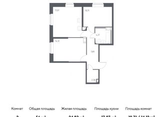 Продаю 2-ком. квартиру, 56 м2, Санкт-Петербург, метро Рыбацкое, Гудиловская улица, 9