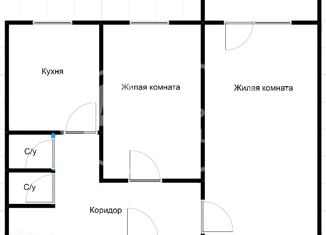 Продажа двухкомнатной квартиры, 43.9 м2, Чернушка, Коммунистическая улица, 37А