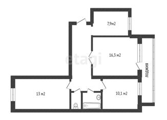 Продажа 3-комнатной квартиры, 61.9 м2, Белгород, Восточный округ, улица Князя Трубецкого, 52