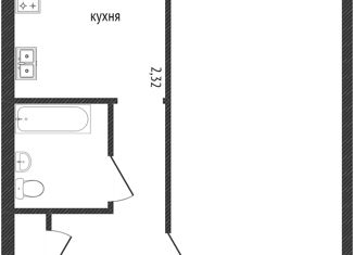 Однокомнатная квартира на продажу, 30.2 м2, Омск, Звёздная улица, 2Е