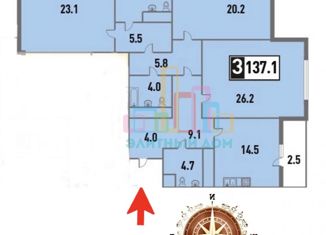 Продажа 3-ком. квартиры, 148 м2, Москва, улица Серпуховский Вал, 21к2, метро Тульская