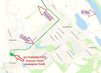 Продаю земельный участок, 15 сот., деревня Юрасово, Луговая улица