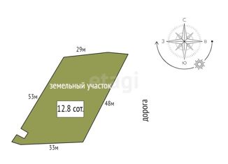 Земельный участок на продажу, 12.8 сот., село Русско-Высоцкое