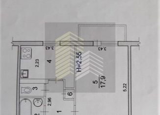 Продам 1-ком. квартиру, 37.7 м2, Волгоград, Новоузенская улица, 2, район Дар-Гора