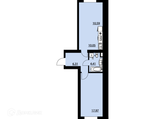 Квартира на продажу студия, 49.33 м2, посёлок Солнечный, Кленовая улица, 1
