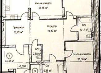 Продаю трехкомнатную квартиру, 138 м2, Новосибирск, улица Урицкого, 6, улица Урицкого