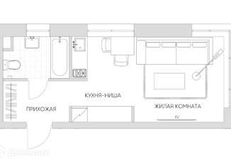 Продам 1-ком. квартиру, 27 м2, Москва, Автомобильный проезд, 4, Автомобильный проезд