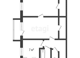 Продам 2-комнатную квартиру, 46 м2, Санкт-Петербург, Антоновская улица, 4, Антоновская улица