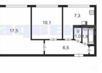 Продам 2-ком. квартиру, 44.6 м2, Санкт-Петербург, улица Белы Куна, 7к1, метро Международная