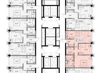 Продается двухкомнатная квартира, 65.14 м2, Москва, ЖК Мод