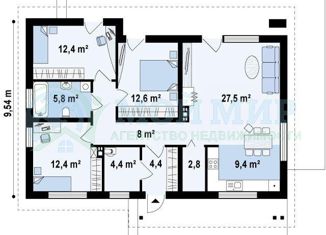 Продам дом, 95 м2, деревня Малёвка, Спасская улица