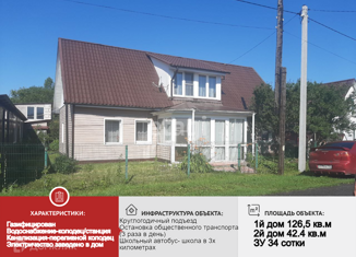 Продается дом, 120 м2, деревня Нижняя Песочня