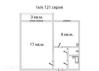 Продаю 1-ком. квартиру, 33.2 м2, Челябинская область, улица 40-летия Победы, 40