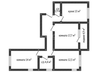 Продается 3-комнатная квартира, 76.2 м2, Краснодар, Венецианская улица, 4, ЖК Европа-Сити