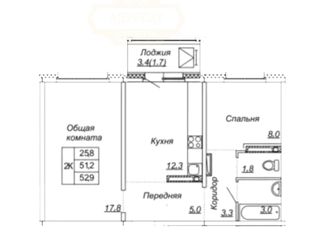 2-комнатная квартира на продажу, 53 м2, посёлок Тельмана, ЖК Сибирь, Парковая улица, 6к1