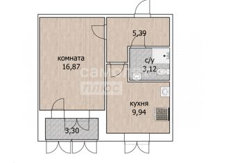 Продам 1-ком. квартиру, 34.8 м2, Уфа, улица Академика Курчатова, 65/2