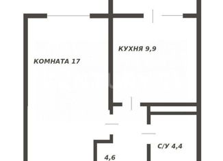 Двухкомнатная квартира на продажу, 40.2 м2, село Мирное, улица Крымской Весны, 5к4