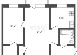 2-ком. квартира на продажу, 45.1 м2, Екатеринбург, метро Машиностроителей, улица Индустрии, 94Б