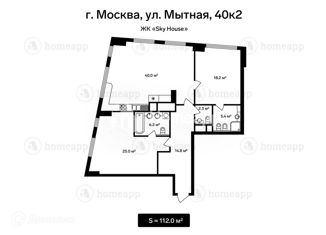 Продается 3-комнатная квартира, 112 м2, Москва, Мытная улица, 40к2, ЦАО