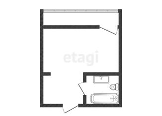 Продажа квартиры студии, 21 м2, Краснодар, Тепличная улица, 62/1к5, ЖК Акварели 2