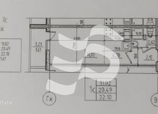 Продается квартира студия, 20.4 м2, Мурино, Петровский бульвар, 7, ЖК Ласточка