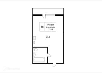 Продам 1-комнатную квартиру, 46.2 м2, село Каменка, микрорайон Олимпийской славы, 1