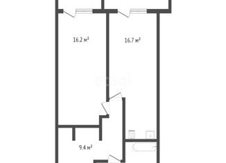 Продам 1-ком. квартиру, 32.4 м2, Краснодар, микрорайон Завод Радиоизмерительных Приборов, улица имени С.В. Рахманинова, 17