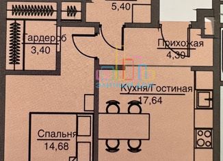 Продам однокомнатную квартиру, 46 м2, Москва, Волгоградский проспект, 32/3к5, станция Угрешская