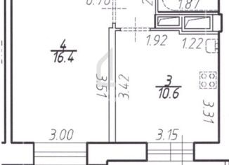 Продаю 1-ком. квартиру, 35.4 м2, Санкт-Петербург, Полевая Сабировская улица, 45к1, метро Старая Деревня