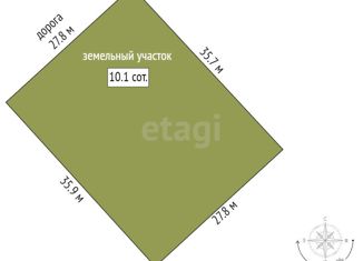 Продаю земельный участок, 10 сот., село Усть-Заостровка, Целинная улица