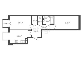 Продается двухкомнатная квартира, 60 м2, Ярославль, ЖК Сердце Ярославля, улица Городской Вал, 15к2