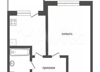 Продается 1-комнатная квартира, 34.7 м2, Татарстан, улица Сулеймановой, 22