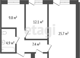 Продаю 3-комнатную квартиру, 49 м2, Красноярский край, улица Лесников, 23