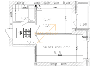 Продается однокомнатная квартира, 37.2 м2, Новосибирск, 1-я Шоссейная улица, 62, ЖК На Шоссейной