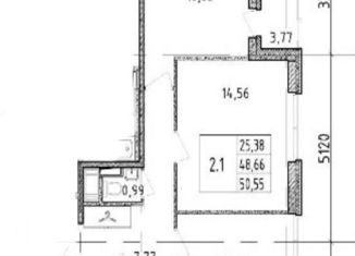 Двухкомнатная квартира на продажу, 49 м2, Санкт-Петербург, ЖК Стрижи в Невском 2, Фарфоровская улица, 9