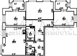 Продам 3-ком. квартиру, 115.1 м2, Санкт-Петербург, Малая Бухарестская улица, 12к2, Малая Бухарестская улица