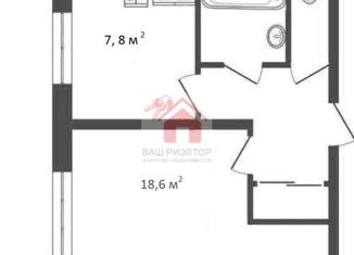 Продаю однокомнатную квартиру, 33.5 м2, Самара, проспект Ленина, 1, метро Алабинская