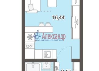 Продаю квартиру студию, 22.85 м2, посёлок Мурино, улица Шоссе в Лаврики, 64к3