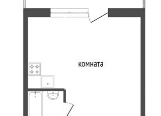 Квартира на продажу студия, 12.1 м2, Красноярск, Тобольская улица, 5, Ленинский район
