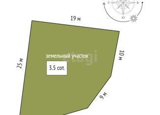 Продам земельный участок, 3.5 сот., село Строгоновка, улица Отарчик, 11
