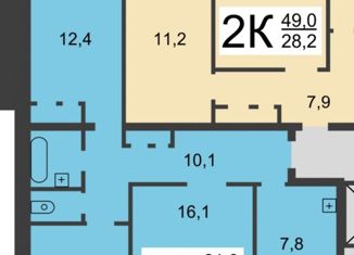 Продажа трехкомнатной квартиры, 61.9 м2, Нижний Новгород, Медицинская улица, 13, Медицинская улица