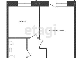 Продам 2-ком. квартиру, 33.2 м2, Красноярск, ЖК Бульвар цветов, Караульная улица, 43/2