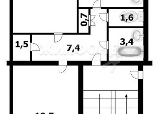 Продается 2-комнатная квартира, 56.6 м2, Новосибирск, Морской проспект, 29, Морской проспект