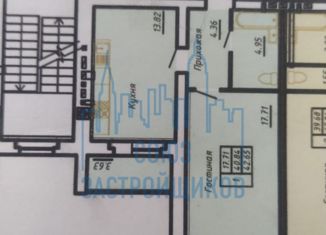 1-комнатная квартира на продажу, 41.2 м2, Тамбов, ЖК Вернадский, Научная улица, 7