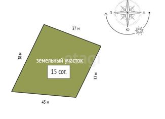 Продается участок, 15 сот., деревня Мужичкино, Центральная улица