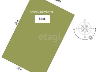 Продаю участок, 6 сот., село Мирное