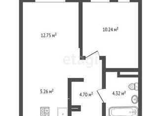 Продаю 1-ком. квартиру, 37.27 м2, Тюмень, Харьковская улица, 76, ЖК Сердце Сибири