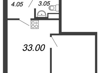 Продаю 1-ком. квартиру, 33 м2, Санкт-Петербург, Московское шоссе, 3к5, ЖК Неопарк