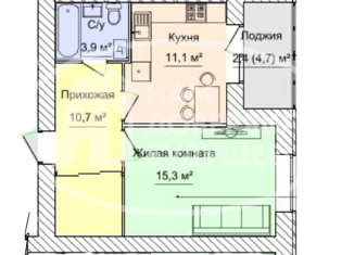 Продается 1-ком. квартира, 45.7 м2, Можга, улица Наговицына
